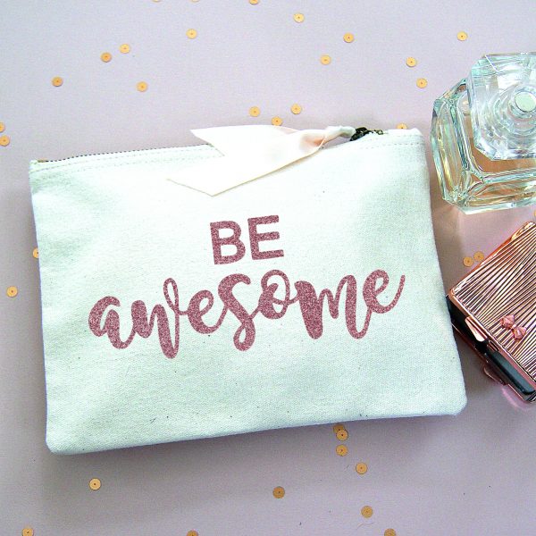 Be Awesome make up bag