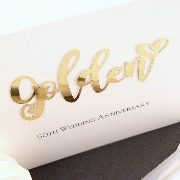 Golden wedding anniversary card