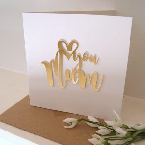 love you mum mothers day card