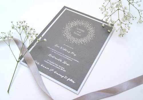 SPARIKLE LAYERED FOILED INVITE SILVER PEWTER  edit  scaled