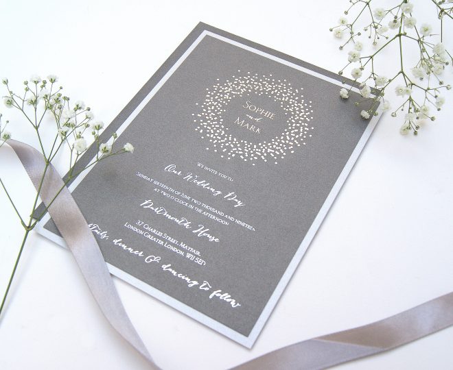 SPARIKLE LAYERED FOILED INVITE SILVER PEWTER  edit  scaled
