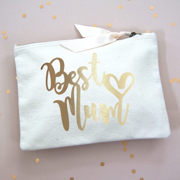 Best Mum_Makeup Bag_Gold Foil