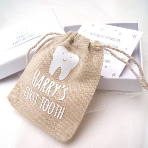 Personalised First Tooth Bag