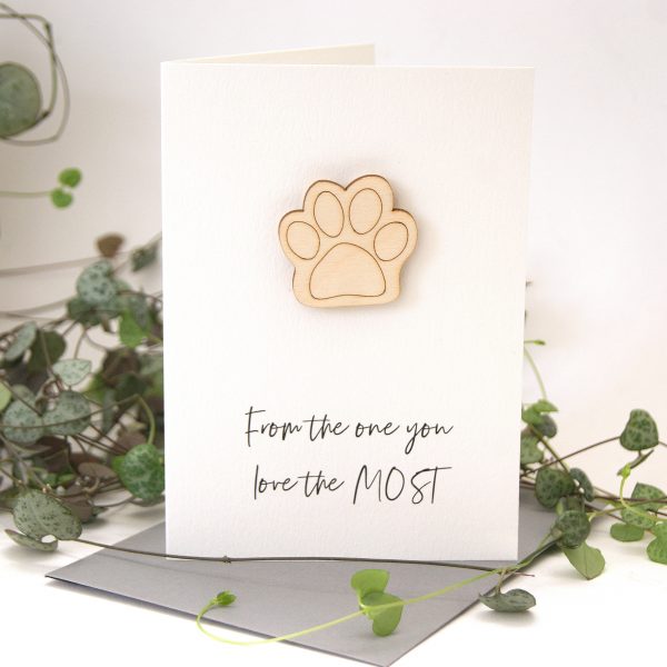 The One Who Loves You Most Dog Or Cat Birthday Card