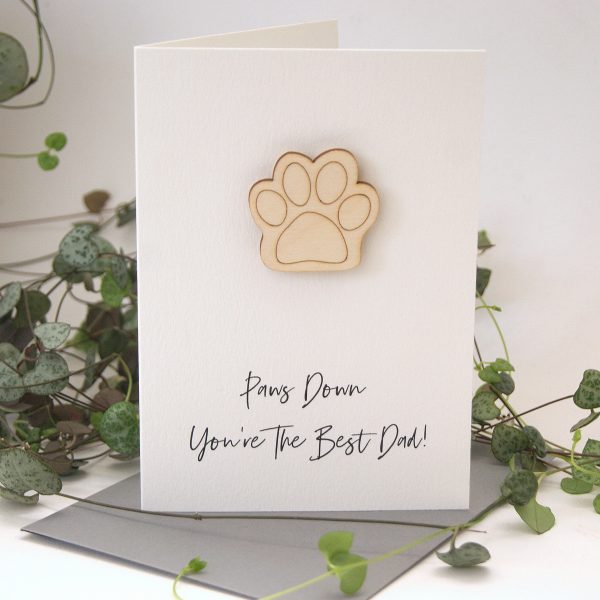Paws Down Birthday Card From The Dog