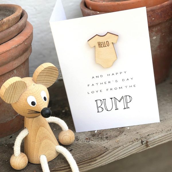 HELLO FROM THE BUMP FATHERS DAY CARD