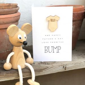 HELLO FROM THE BUMP FATHERS DAY CARD