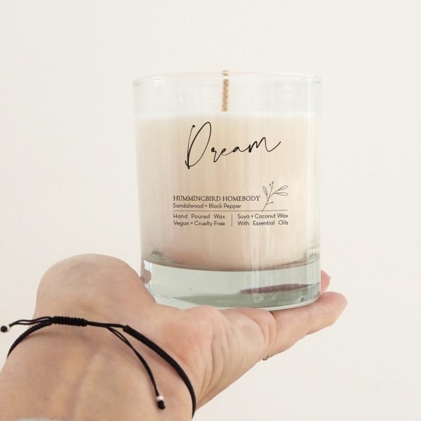 dream sandalwood and black pepper candle