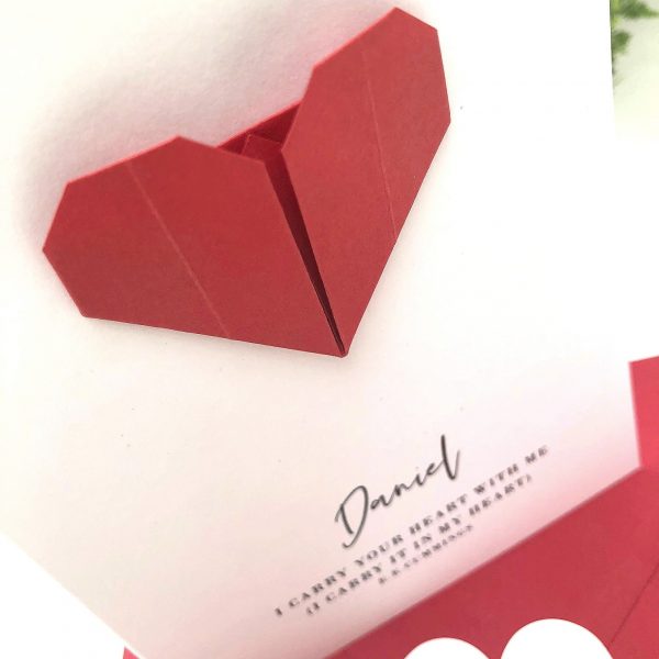 Origami Quote Valentines Card