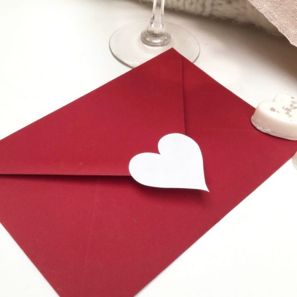 Valentines Envelope and heart sticker seal