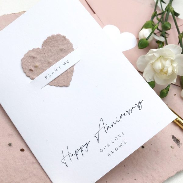 Wedding Anniversary Seed Paper Card
