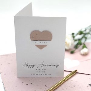 Wedding Anniversary Seed Paper Card