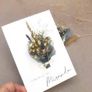 THINKING OF YOU DRIED FLOWER CARD