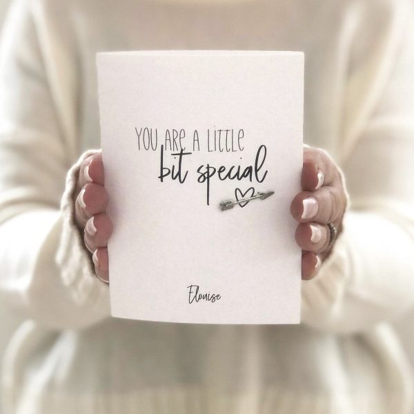 YOU ARE A LITTLE BIT SPECIAL ARROW CHARM CARD