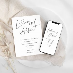 Digital + Printable Wedding Invitations